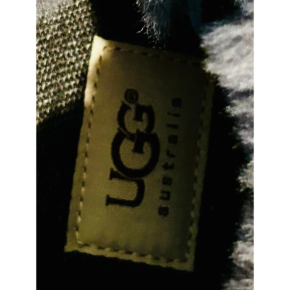 UGG Australia Men's Roxford Bomber Dark Gray Suede Fur Lined Sneakers‎ Size 11.5